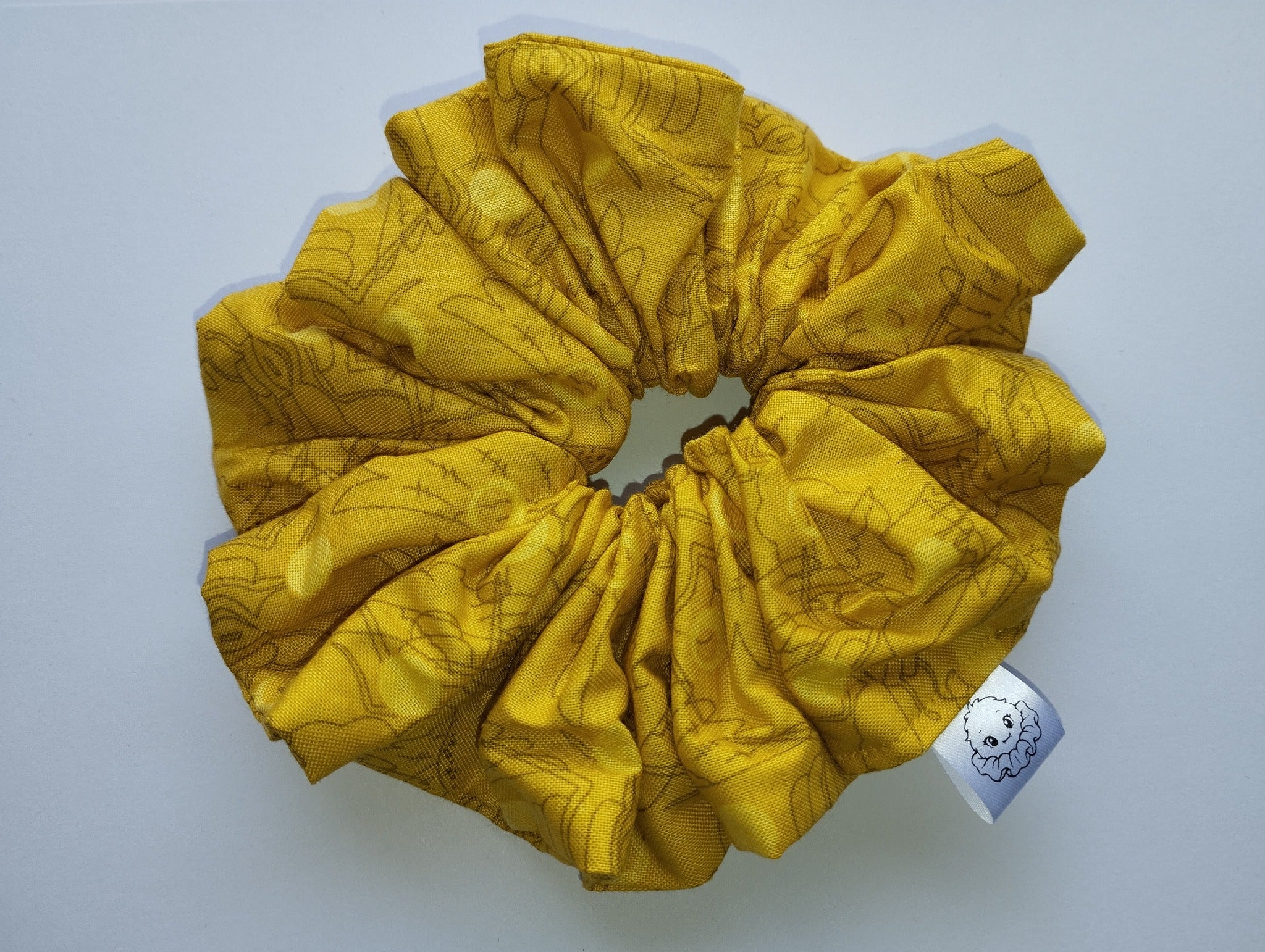 Buttercup Jumbo Scrunchie handmade in Cumbria by Scrunchlings