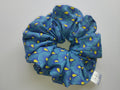 Blue Fan Jumbo Scrunchie handmade in Cumbria by Scrunchlings