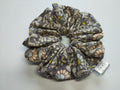 Charcoal Daisy Jumbo Scrunchie handmade in Cumbria by Scrunchlings