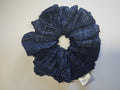 Navy Tartan Jumbo Scrunchie handmade in Cumbria by Scrunchlings