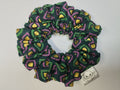Emerald Mosaic medium scrunchie handmade in Cumbria by Scrunchlings