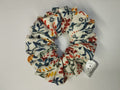Folk Garden medium scrunchie handmade in Cumbria by Scrunchlings