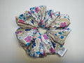 Blue Flutter Jumbo Scrunchie handmade in Cumbria by Scrunchlings