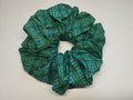 Tropical Teal Jumbo Scrunchie handmade in Cumbria by Scrunchlings