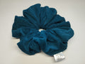 Deep Teal Jumbo Scrunchie handmade in Cumbria by Scrunchlings