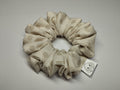 Latte Spot medium scrunchie handmade in Cumbria by Scrunchlings