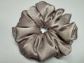 Light Violet Satin jumbo scrunchie handmade in Cumbria by Scrunchlings