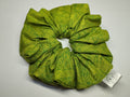Lime Botanical jumbo scrunchie handmade in Cumbria by Scrunchlings