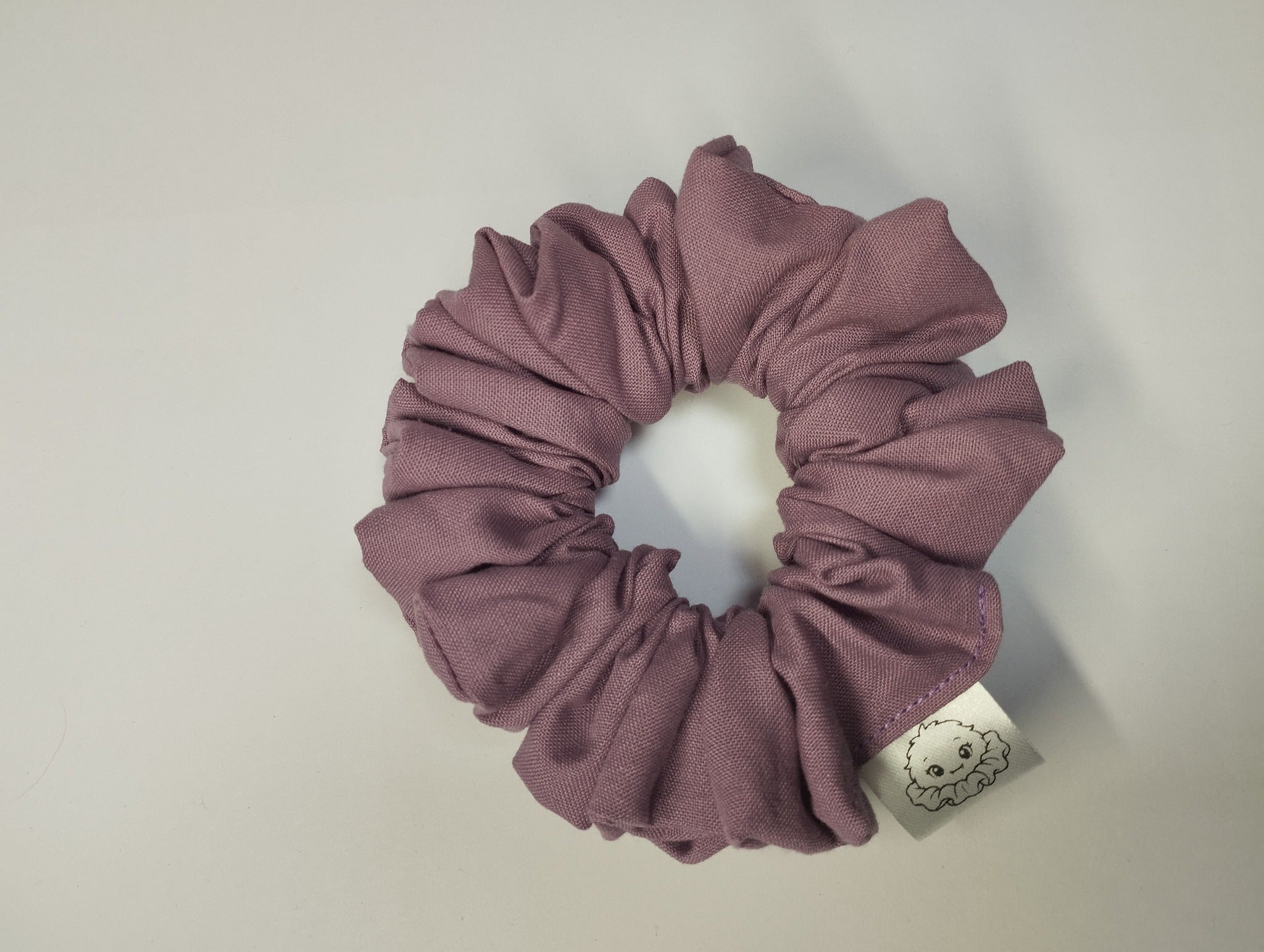 Mauve Mist Medium Scrunchie handmade in Cumbria by Scrunchlings