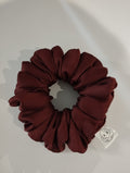Ruby burgundy medium satin Scrunchlings scrunchie