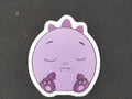 Dot lilac Scrunchlings character sticker