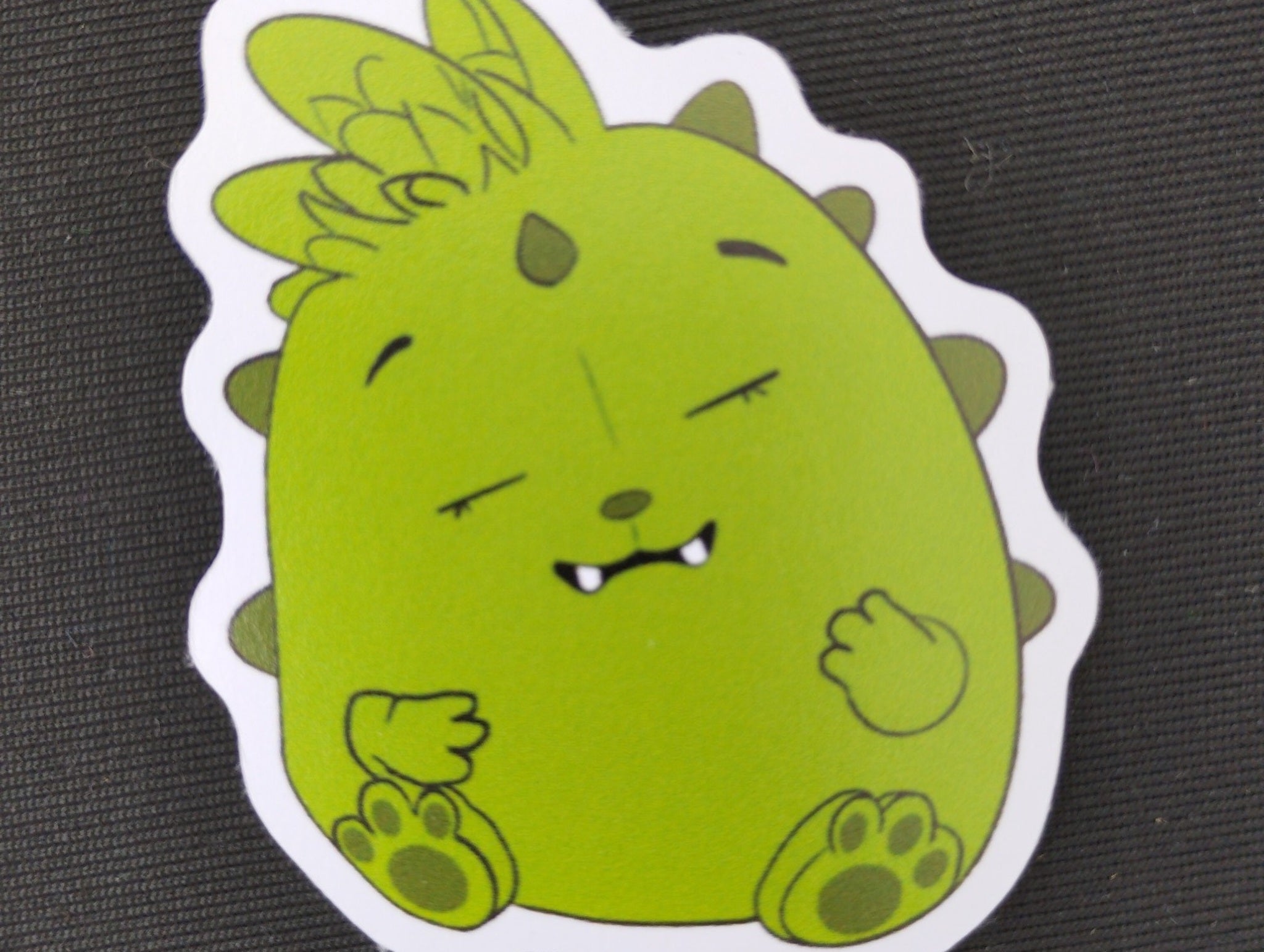Twig green Scrunchlings character sticker