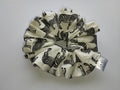 Zebra Parade Jumbo Scrunchie handmade in Cumbria by Scrunchlings